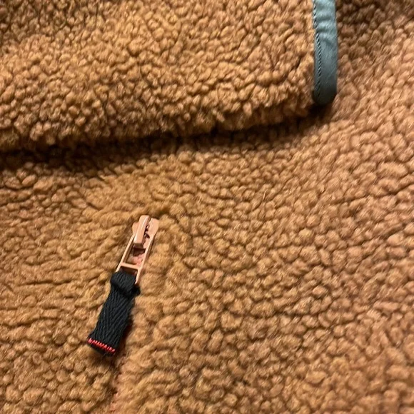 UO BDG Sherpa Fleece Brown Mens M - Picture 5 of 8